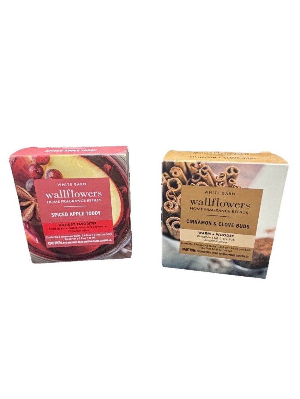 Bath & Body Works Wallflowers Refill Plug ins Spiced Apple Toddy Cinnamon Clove